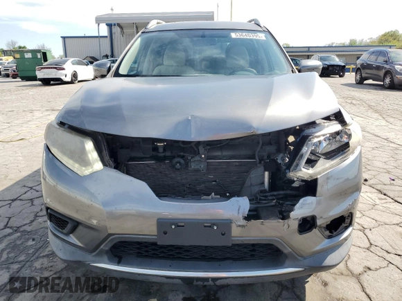 2016 Nissan Rogue SV with VIN KNMAT2MV9GP671536, listed as a Copart auction lot 53640395 with 68,646 mi miles and Salvage Title. Bid and sale history available at carsss.com. Image 5.