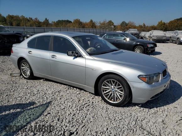 2004 BMW 7 Series 745i with VIN WBAGL63454DP71959, listed as a Copart auction lot 78001354 with Not Provided miles and Salvage Title. Bid and sale history available at DreamBid. Image 4.