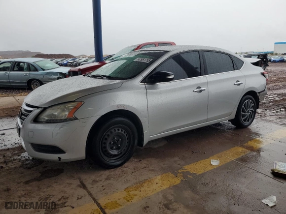 2014 Nissan Sentra S with VIN 3N1AB7AP7EL678745, listed as a Copart auction lot 47951755 with 190,706 mi miles and Salvage Title. Bid and sale history available at carsss.com. Image 1.