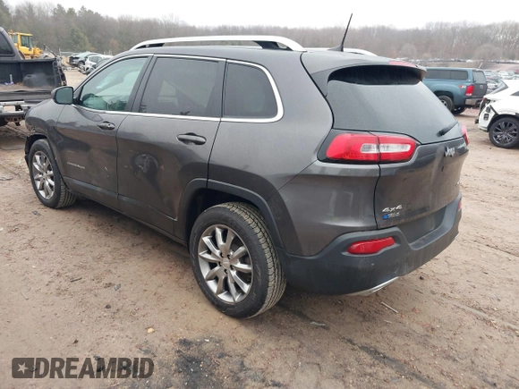 2018 Jeep Cherokee Limited with VIN 1C4PJMDXXJD502325, listed as a IAAI auction lot 41678953 with 52,951 mi miles. Bid and sale history available at carsss.com. Image 3.