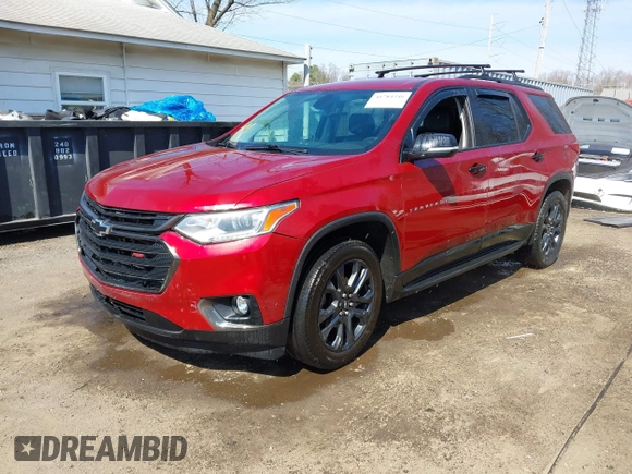 2019 Chevrolet Traverse RS z VIN 1GNERJKW7KJ292270, wystawiony jako IAAI lot #41784346 z przebiegiem 152 202 mil mil oraz . Historia ofert i sprzedaży dostępna na DreamBid. Obrazek 2.