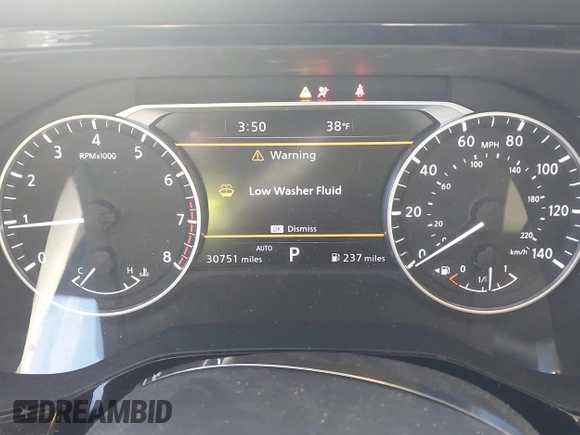 2022 Nissan Pathfinder SL with VIN 5N1DR3CD4NC255923, listed as a IAAI auction lot 41576437 with 30,751 mi miles and . Bid and sale history available at DreamBid. Image 7.