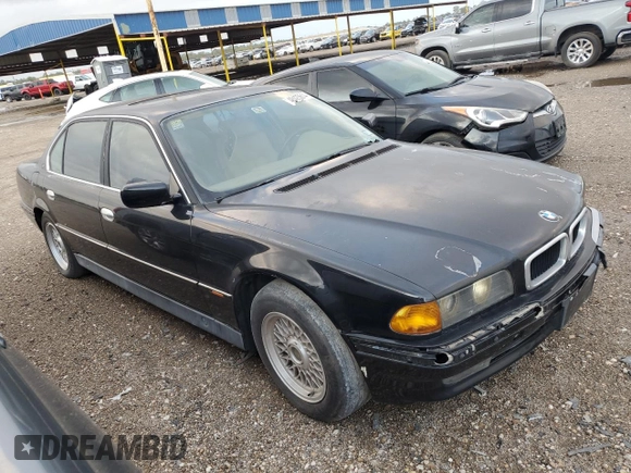 1998 BMW 7 Series 740il with VIN WBAGJ8326WDM21484, listed as a Copart auction lot 48425614 with 0 mi miles and Non Repairable. Bid and sale history available at carsss.com. Image 4.