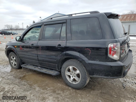 2008 Honda Pilot SE with VIN 5FNYF18338B037076, listed as a Copart auction lot 46166395 with 217,725 mi miles and Salvage Title. Bid and sale history available at carsss.com. Image 2.