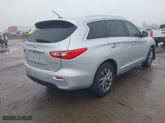 2015 Infiniti QX60 with VIN 5N1AL0MN9FC514661, listed as a IAAI auction lot 41392187 with 192,915 mi miles. Bid and sale history available at carsss.com. Image 4.