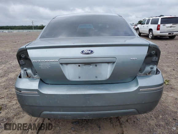 2006 Ford Five Hundred SEL with VIN 1FAFP24146G134505, listed as a Copart auction lot 60423075 with Not provided miles and Salvage title. Bid and sale history available at DreamBid. Image 6.