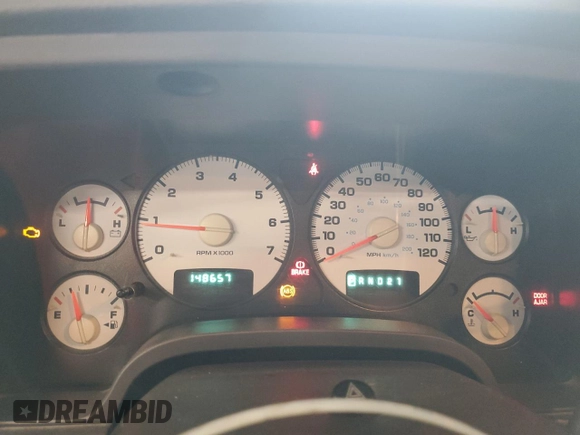 2002 Dodge 1500 with VIN 1D7HU18N82S706899, listed as a Copart auction lot 57672685 with 148,657 mi miles and Salvage title. Bid and sale history available at DreamBid. Image 9.