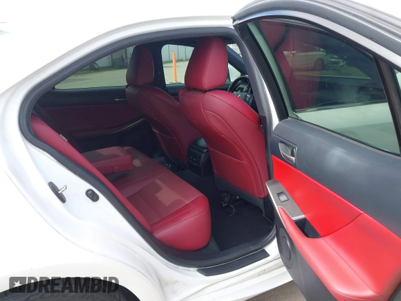 2019 Lexus IS with VIN JTHBA1D20K5096708, listed as a IAAI auction lot 41723216 with 53,941 mi miles. Bid and sale history available at carsss.com. Image 8.