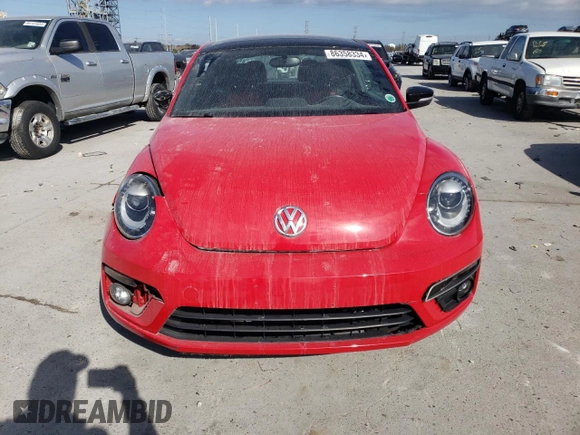 2014 Volkswagen Beetle Turbo R-Line with VIN 3VWVT7AT0EM656599, listed as a Copart auction lot 86358334 with 66,050 mi miles and Salvage Title. Bid and sale history available at DreamBid. Image 5.