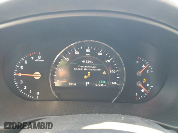 2019 Kia Sorento EX Sport V6 with VIN 5XYPH4A55KG503738, listed as a Copart auction lot 85773814 with 107,046 mi miles and Salvage Title. Bid and sale history available at carsss.com. Image 9.