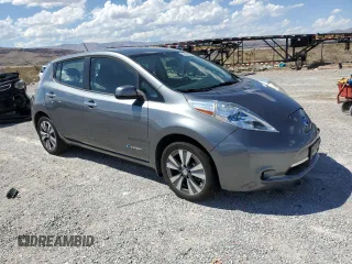 2015 Nissan LEAF SV with VIN 1N4AZ0CP1FC309007, listed as a Copart auction lot 63433853 with 75,480 mi miles. Bid and sale history available at carsss.com. Image 4.