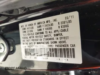2011 Honda Accord EX with VIN 1HGCP2F7XBA130181, listed as a IAAI auction lot 42532010 with 213,284 mi miles and . Bid and sale history available at DreamBid. Image 9.