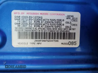 2016 Mitsubishi Outlander Sport 2.4 SE with VIN JA4AP3AW7GZ047546, listed as a Copart auction lot 82286504 with 174,588 mi miles and Salvage Title. Bid and sale history available at carsss.com. Image 13.