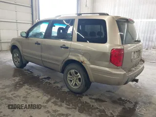 2005 Honda Pilot EX-L with VIN 2HKYF18535H541870, listed as a IAAI auction lot 41354455 with 0 mi miles. Bid and sale history available at carsss.com. Image 3.