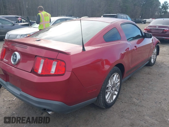 2012 Ford Mustang V6 Premium with VIN 1ZVBP8AM2C5226730, listed as a IAAI auction lot 41667723 with 85,278 mi miles. Bid and sale history available at carsss.com. Image 4.