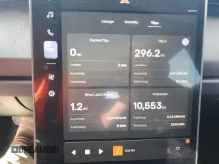 2023 Fisker Ocean One с VIN VCF1ZBU26PG005027, выставлен на аукционе Copart как лот 65590195 с пробегом 10 553 миль миль и Чистый • Clean title. История ставок и продаж доступна на DreamBid. Изображение 9.