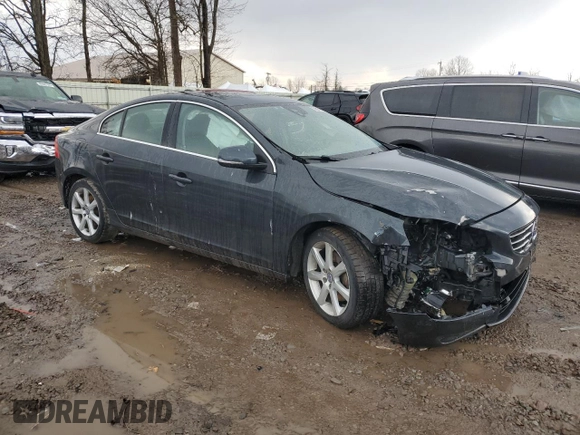 2016 Volvo S60 T5 Premier with VIN YV1612TK5G2402797, listed as a Copart auction lot 50015245 with 62,844 mi miles and Salvage Title. Bid and sale history available at carsss.com. Image 4.