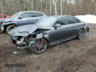 2018 Audi S4 Prestige with VIN WAUC4AF46JA001857, listed as a Copart auction lot 47186315 with 0 mi miles and Salvage Title. Bid and sale history available at carsss.com. Image 1.