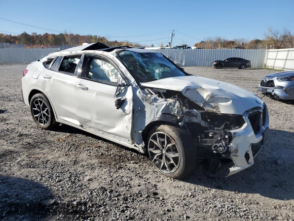 2023 BMW X4 M40i with VIN 5UX43DT05P9N61777, listed as a Copart auction lot 77600264 with 0 mi miles and Salvage Title. Bid and sale history available at carsss.com. Image 4.