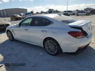 2020 Genesis G70 2.0T with VIN KMTG34LA0LU059887, listed as a Copart auction lot 76616894 with 32,658 mi miles and Salvage Title. Bid and sale history available at DreamBid. Image 2.