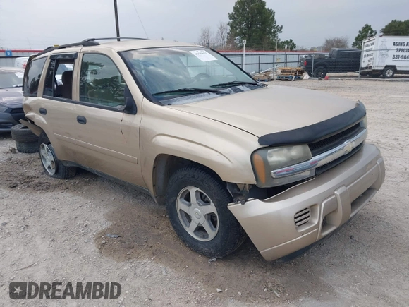 2006 Chevrolet TrailBlazer LS with VIN 1GNDS13S662284074, listed as a IAAI auction lot 41689631 with 192,598 mi miles and . Bid and sale history available at DreamBid. Image 1.