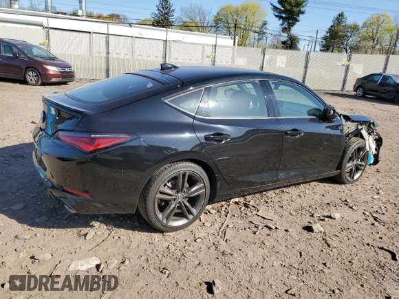 2024 Acura Integra w/A-Spec Package with VIN 19UDE4H30RA009850, listed as a Copart auction lot 53495375 with 9,036 mi miles and Salvage title. Bid and sale history available at DreamBid. Image 3.