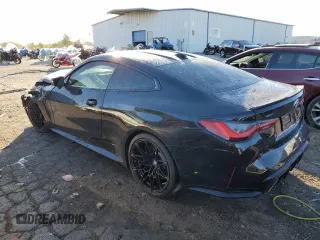 2024 BMW M4 Competition xDrive with VIN WBS43AZ03RCN56860, listed as a Copart auction lot 75937104 with 0 mi miles and Salvage Title. Bid and sale history available at carsss.com. Image 2.