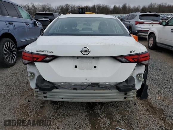 2020 Nissan Sentra SV with VIN 3N1AB8CVXLY273383, listed as a Copart auction lot 49326865 with 36,635 mi miles and Salvage Title. Bid and sale history available at carsss.com. Image 6.