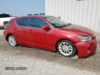 2011 Lexus CT 200h with VIN JTHKD5BHXB2004804, listed as a Copart auction lot 57297305 with 184,800 mi miles and Clean title. Bid and sale history available at DreamBid. Image 4.