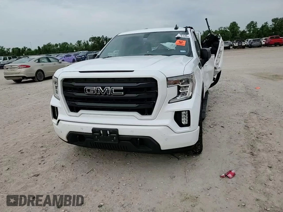 2021 GMC Sierra 1500 Elevation with VIN 3GTU9CED2MG155851, listed as a Copart auction lot 55025135 with 81,990 mi miles and Salvage Title. Bid and sale history available at DreamBid. Image 13.