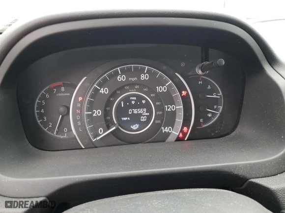 2016 Honda CR-V EX with VIN 2HKRM3H53GH513804, listed as a Copart auction lot 42974485 with 76,569 mi miles and Salvage Title. Bid and sale history available at carsss.com. Image 9.