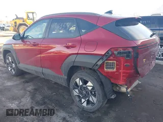 2024 Hyundai Kona SEL with VIN KM8HBCAB4RU077633, listed as a IAAI auction lot 41416334 with 12,781 mi miles. Bid and sale history available at carsss.com. Image 3.