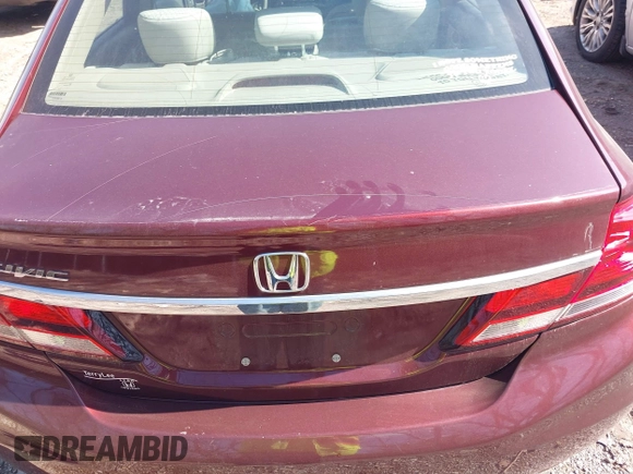 2015 Honda Civic LX with VIN 19XFB2F52FE116108, listed as a IAAI auction lot 42020372 with 161,385 mi miles and . Bid and sale history available at DreamBid. Image 17.