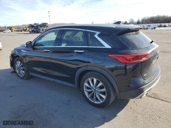 2019 Infiniti QX50 LUXE with VIN 3PCAJ5M34KF135795, listed as a Copart auction lot 87829515 with 60,202 mi miles and Salvage Title. Bid and sale history available at carsss.com. Image 2.