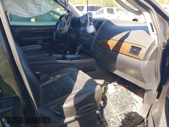 2011 Nissan Armada SV with VIN 5N1BA0ND0BN614873, listed as a IAAI auction lot 41739694 with 141,954 mi miles and . Bid and sale history available at DreamBid. Image 5.
