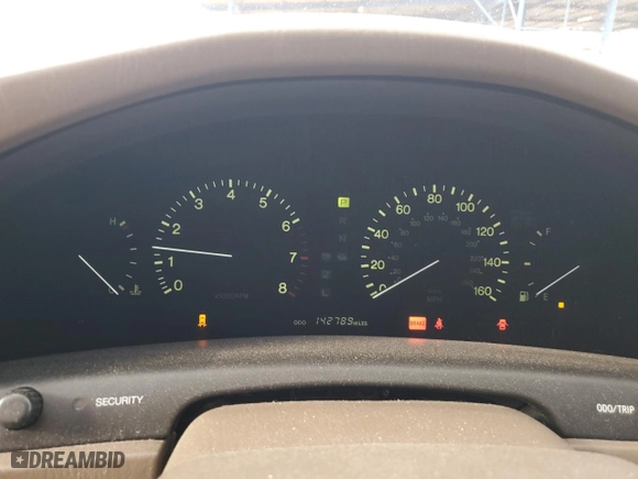 1997 Lexus LS 400 Luxury Sdn with VIN JT8BH28F8V0082796, listed as a Copart auction lot 48725335 with 142,789 mi miles and Salvage Title. Bid and sale history available at carsss.com. Image 9.
