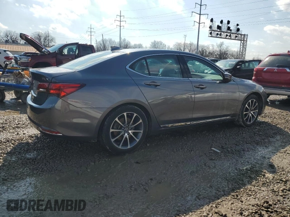 2017 Acura TLX V6 w/Technology Pkg with VIN 19UUB2F54HA002674, listed as a Copart auction lot 46673835 with 93,597 mi miles and Salvage Title. Bid and sale history available at carsss.com. Image 3.