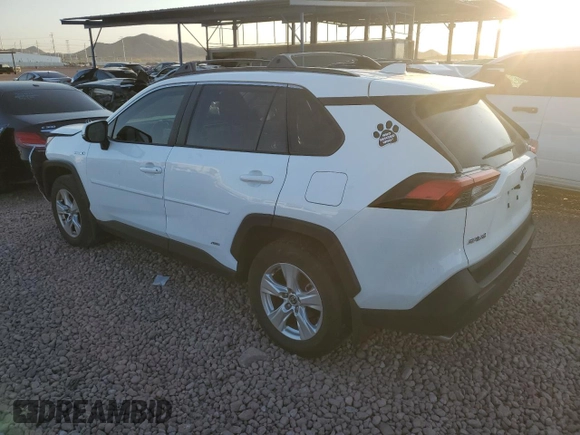 2021 Toyota RAV4 Hybrid XLE with VIN JTMRWRFV0MD117606, listed as a Copart auction lot 52412695 with 64,682 mi miles and Salvage Title. Bid and sale history available at carsss.com. Image 2.