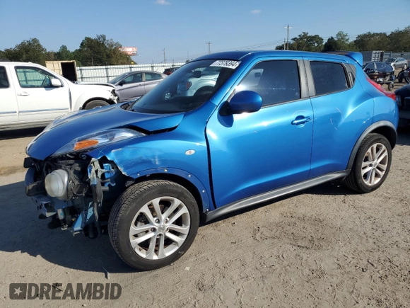 2012 Nissan Juke SL with VIN JN8AF5MR5CT101017, listed as a Copart auction lot 77379394 with 167,659 mi miles and Salvage Title. Bid and sale history available at carsss.com. Image 1.