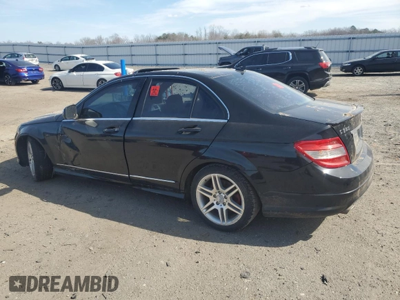 2008 Mercedes-Benz C 350 Sport with VIN WDDGF56X98R030478, listed as a Copart auction lot 48744965 with 181,423 mi miles and Salvage Title. Bid and sale history available at DreamBid. Image 2.