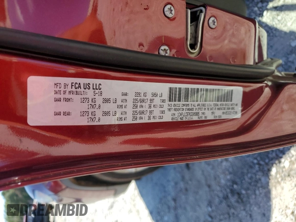 2019 Jeep Cherokee Latitude with VIN 1C4PJLCB7KD205885, listed as a Copart auction lot 58077555 with 188,034 mi miles and Salvage title. Bid and sale history available at DreamBid. Image 14.