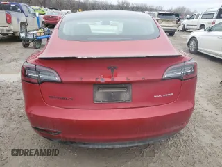 2021 Tesla Model 3 Long Range z VIN 5YJ3E1EB7MF079737, wystawiony jako Copart lot #87275824 z przebiegiem 31 380 mil mil oraz Szkoda całkowita • Salvage title. Historia ofert i sprzedaży dostępna na DreamBid. Obrazek 6.