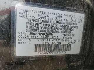 2013 Nissan Sentra S with VIN 3N1AB7APXDL690774, listed as a Copart auction lot 54633645 with 83,364 mi miles and Clean Title. Bid and sale history available at DreamBid. Image 12.