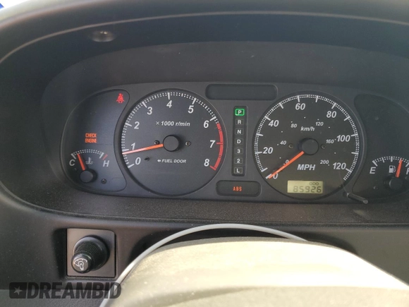 2001 Isuzu Rodeo S with VIN 4S2DM58W114343183, listed as a Copart auction lot 88128465 with 85,926 mi miles and Salvage Title. Bid and sale history available at DreamBid. Image 9.