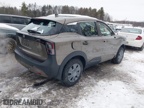 2025 Nissan Kicks S with VIN 3N8AP6BBXSL313200, listed as a IAAI auction lot 41546583 with 5,964 mi miles and . Bid and sale history available at DreamBid. Image 4.