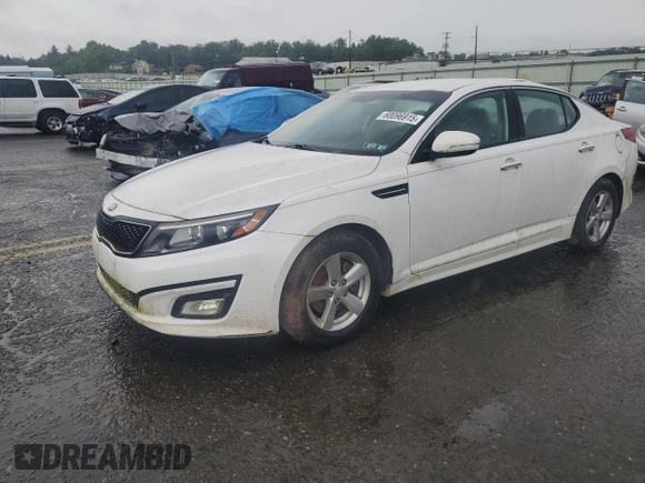 2015 Kia Optima LX z VIN KNAGM4A79F5663758, wystawiony jako Copart lot #60096915 z przebiegiem 208 568 mil mil oraz Czysty tytuł • Clean title. Historia ofert i sprzedaży dostępna na DreamBid. Obrazek 1.