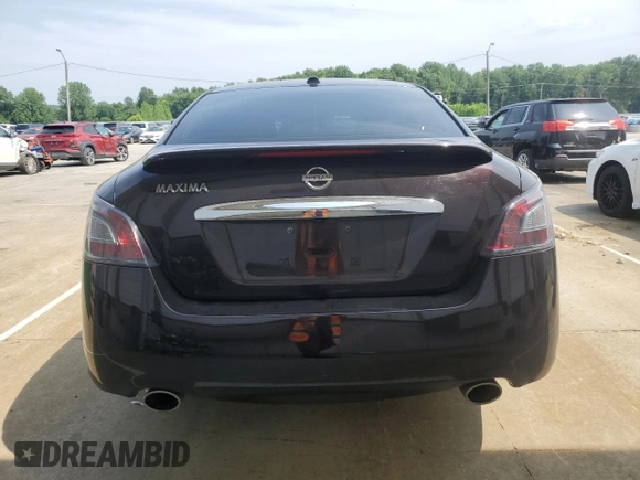 2014 Nissan Maxima S with VIN 1N4AA5AP5EC480302, listed as a Copart auction lot 60444595 with 78,353 mi miles and Salvage title. Bid and sale history available at DreamBid. Image 6.