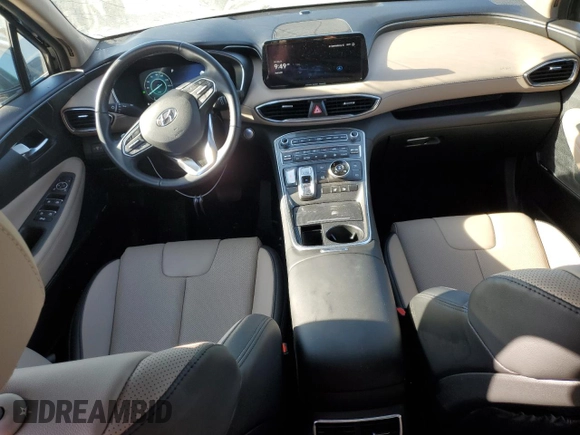 2023 Hyundai Santa Fe Hybrid SEL Premium with VIN 5NMS3DA14PH023676, listed as a Copart auction lot 75521434 with 4,222 mi miles and Salvage Title. Bid and sale history available at carsss.com. Image 8.