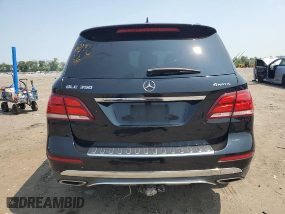 2017 Mercedes-Benz GLE 350 with VIN 4JGDA5HB4HA856114, listed as a Copart auction lot 58344775 with 76,642 mi miles and Salvage title. Bid and sale history available at DreamBid. Image 6.
