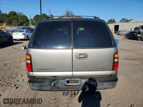 2001 Chevrolet Suburban LT with VIN 3GNEC16T11G144696, listed as a Copart auction lot 72712924 with 0 mi miles and Salvage Title. Bid and sale history available at carsss.com. Image 6.